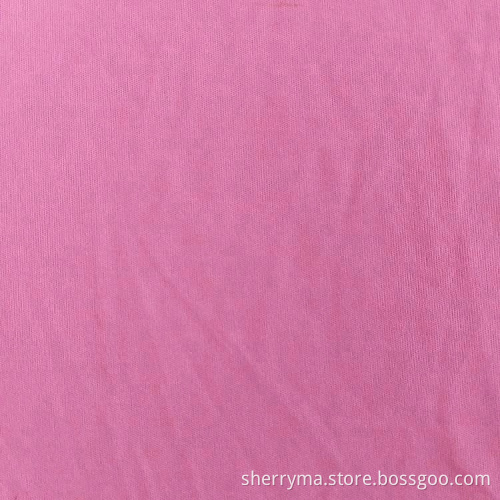 100% Polyester plain dyed knitting jersey interlock fabric